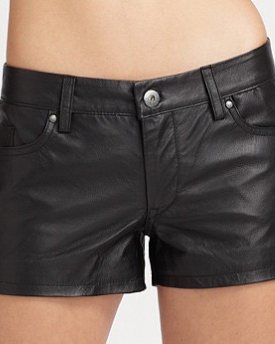 Leather Shorts Women 