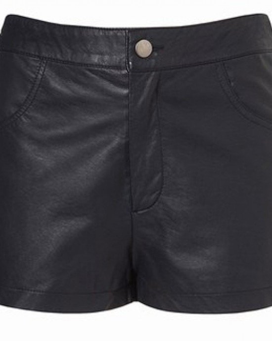 Leather Shorts Women 