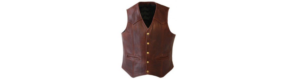 Leather Vest Mens 