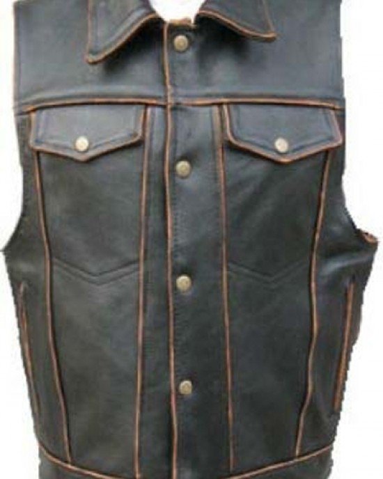 Leather Vest Mens