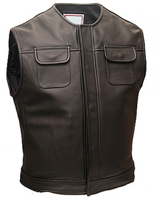 Leather Vest Mens