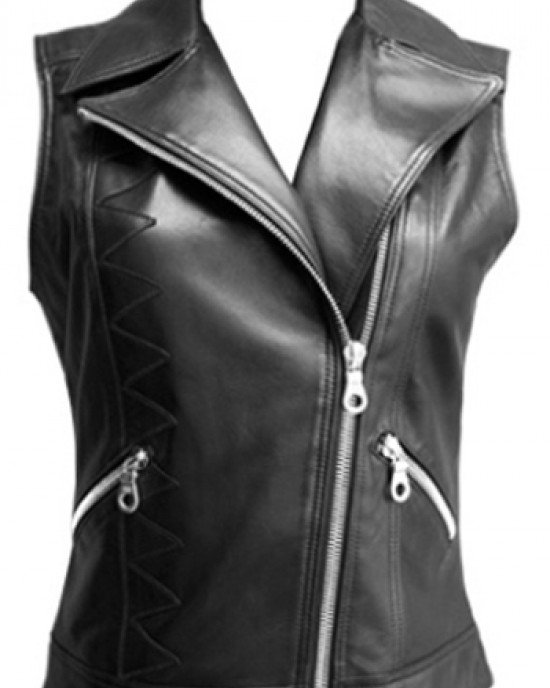 Leather Vest Women