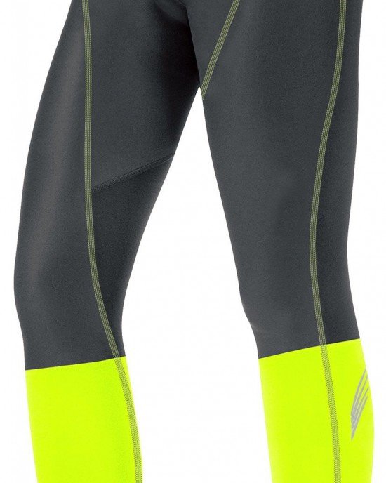 Gym Legging (Matte Black & Green )