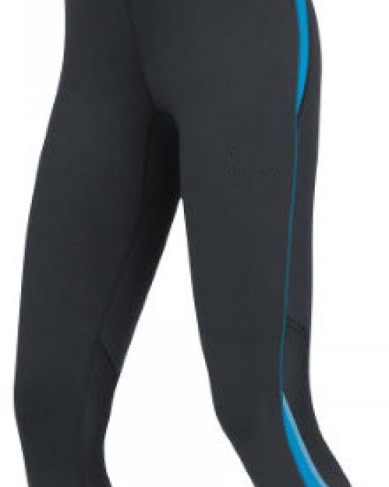 Gym Legging ( Matte Black & Blue )